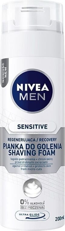 Raseerimisvaht Nivea Sensitive Recovery, 200 ml цена и информация | Raseerimisvahendid | hansapost.ee