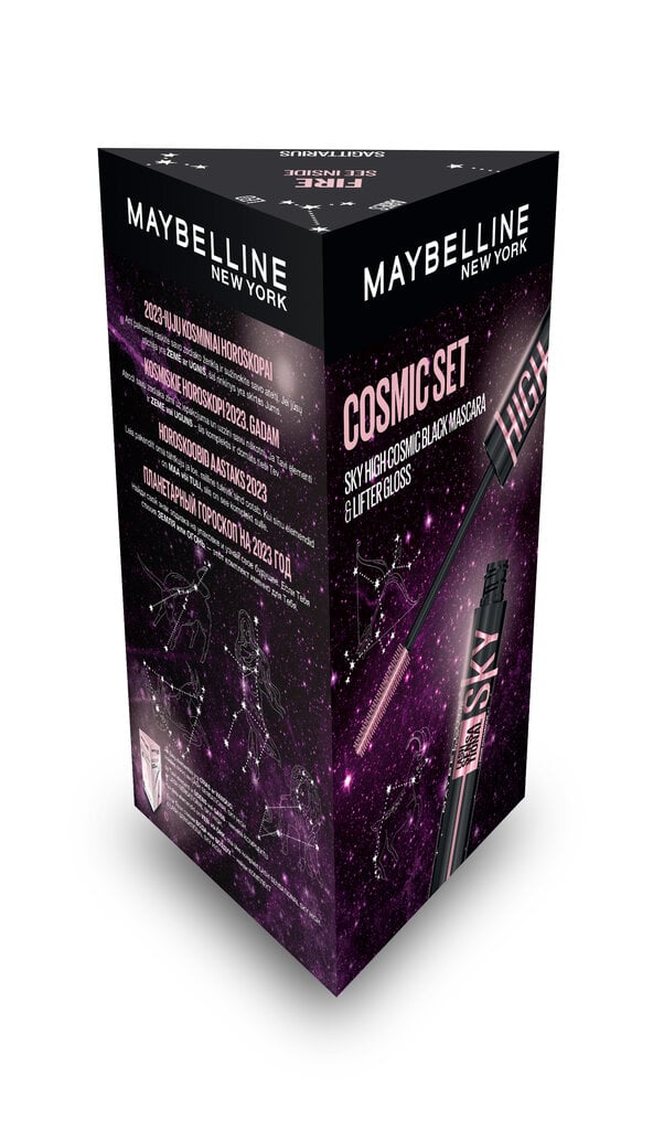 Kosmeetika komplekt Maybelline New York Xmass Zodiac Signs Set The Elements: Fire+Earth: ripsmetušš+huuleläige hind ja info | Lauvärvid, ripsmetušid ja silmapliiatsid | hansapost.ee