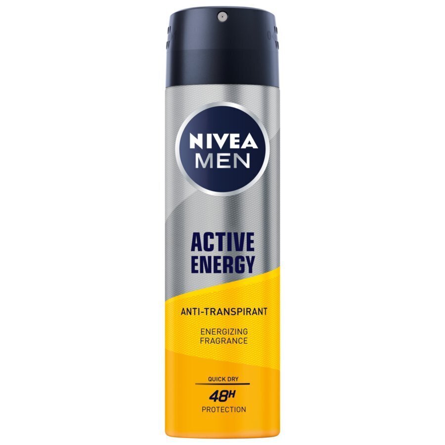 Pihustatav deodorant Nivea Active energy meestele,150 ml hind ja info | Deodorandid | hansapost.ee