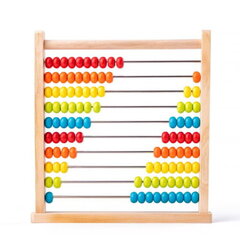 Woody 90401 Деревянные обучающие счеты с цветными бусинами для подсчета для детей от 3 лет + (28.5x27x5cm) цена и информация | Развивающие игрушки для детей | hansapost.ee