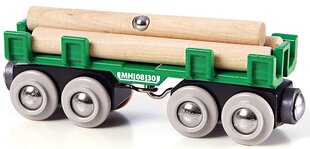 Вагон для перевозки бревен Brio Railway, 33696 цена и информация | Игрушки для мальчиков | hansapost.ee