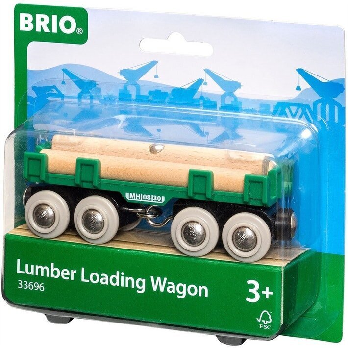 Vagun puidu transportimiseks Brio Railway, 33696 hind ja info | Mänguasjad poistele | hansapost.ee