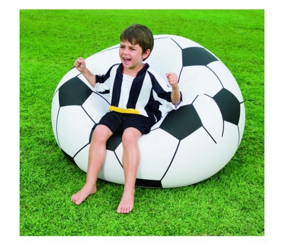 Täispuhutav tugitool Bestway Soccer Ball, 114 x 112 x 66 cm hind ja info | Täispuhutavad madratsid ja mööbel | hansapost.ee