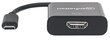 Adapter Manhattan AV USB-C 3.1 to HDMI M/F 1080P/4K, must hind ja info | USB adapterid ja jagajad | hansapost.ee
