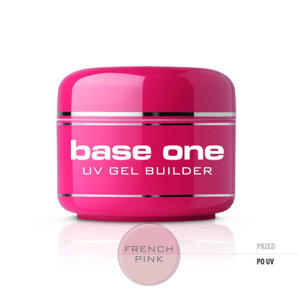 Ehitusgeel küüntele Silcare Base One French Pink, 30 g цена и информация | Küünelakid ja küünelakieemaldajad | hansapost.ee
