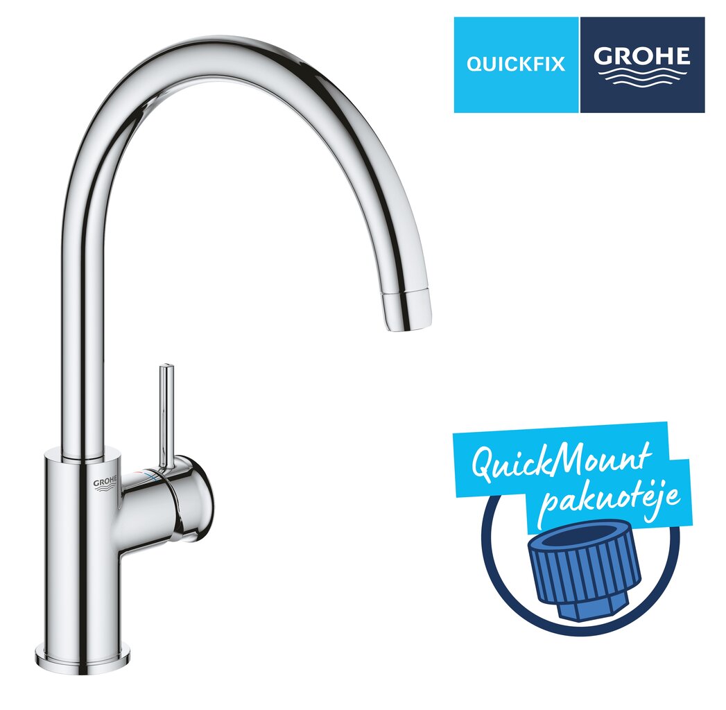 Grohe QuickFix Start Classic valamusegisti, 31553001 цена и информация | Köögisegistid | hansapost.ee