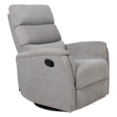 Tugitool Barclay 79x86xH105cm, manuaalne recliner, pöörlev ja kiikuv, helehall hind ja info | Tugitoolid | hansapost.ee