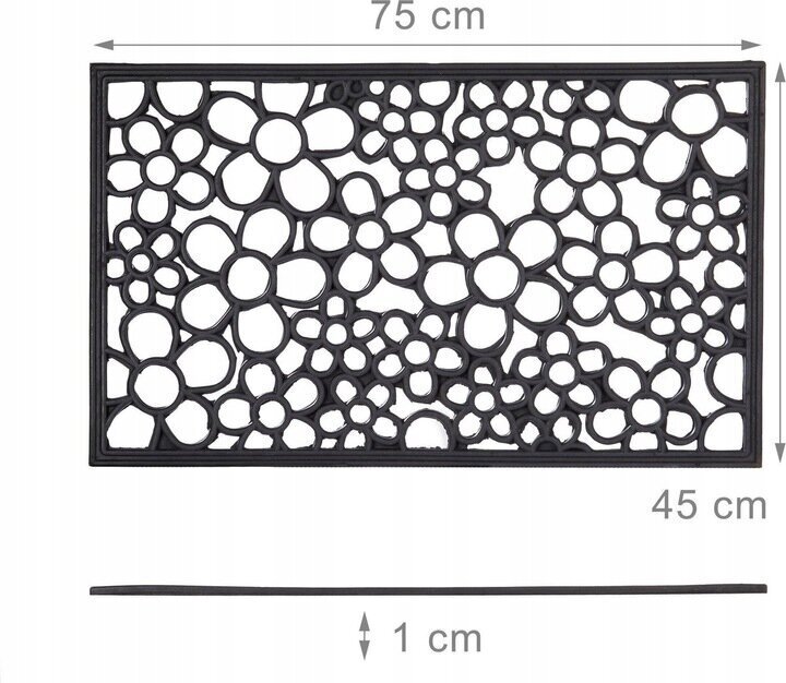 Uksematt, 75x45 cm hind ja info | Uksematid | hansapost.ee