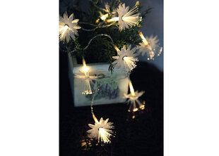 Dekoratiivne valguskett Fibry, valge hind ja info | Jõulutuled | hansapost.ee