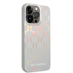 Karl Lagerfeld Iridescent Monogram Case for iPhone 14 Pro Max Silver hind ja info | Telefonide kaitsekaaned ja -ümbrised | hansapost.ee