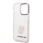 Karl Lagerfeld Choupette Logo Case for iPhone 14 Pro Max Pink hind ja info | Telefonide kaitsekaaned ja -ümbrised | hansapost.ee