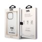 Karl Lagerfeld Choupette Logo Case for iPhone 14 Pro Transparent hind ja info | Telefonide kaitsekaaned ja -ümbrised | hansapost.ee