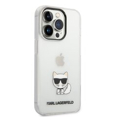 Karl Lagerfeld Choupette Logo Case для iPhone 14 Pro Transparent цена и информация | Чехлы для телефонов | hansapost.ee