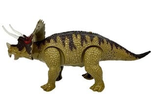 Heli- ja valgusefektidega dinosaurus Triceratops, roheline hind ja info | Mänguasjad poistele | hansapost.ee