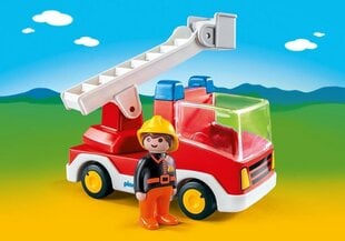 6967 PLAYMOBIL® 1.2.3, Redeliga tuletõrjeauto hind ja info | Klotsid ja konstruktorid | hansapost.ee