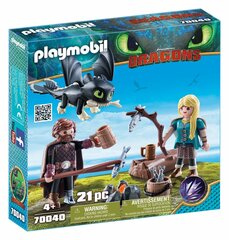 Playmobil Иккинг и Астрид с малышом драконом 70040 цена и информация | Конструкторы и кубики | hansapost.ee