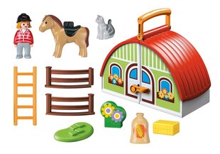 Kaasaskantav loomafarm 70180 PLAYMOBIL® 1.2.3 hind ja info | Klotsid ja konstruktorid | hansapost.ee