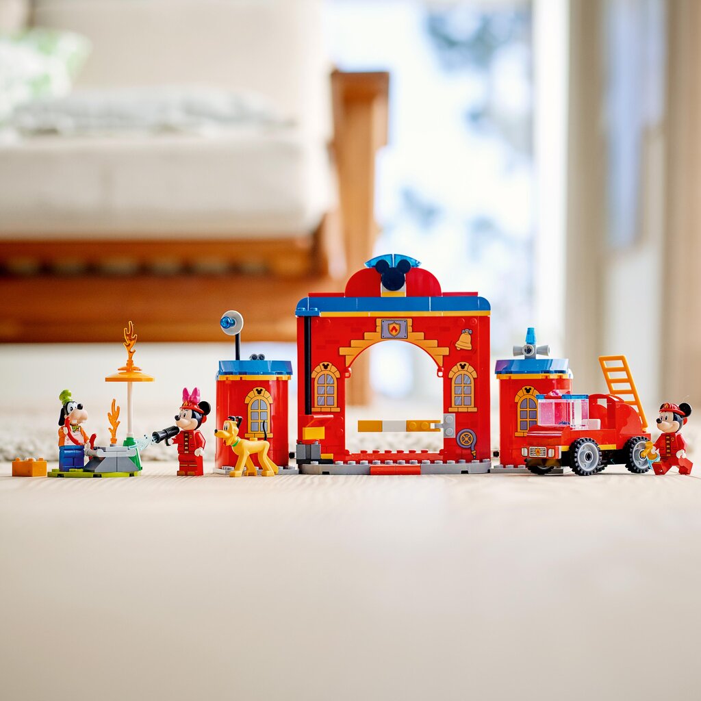 10776 LEGO® | Disney Miki ja sõprade tuletõrjedepoo ja -auto hind ja info | Klotsid ja konstruktorid | hansapost.ee