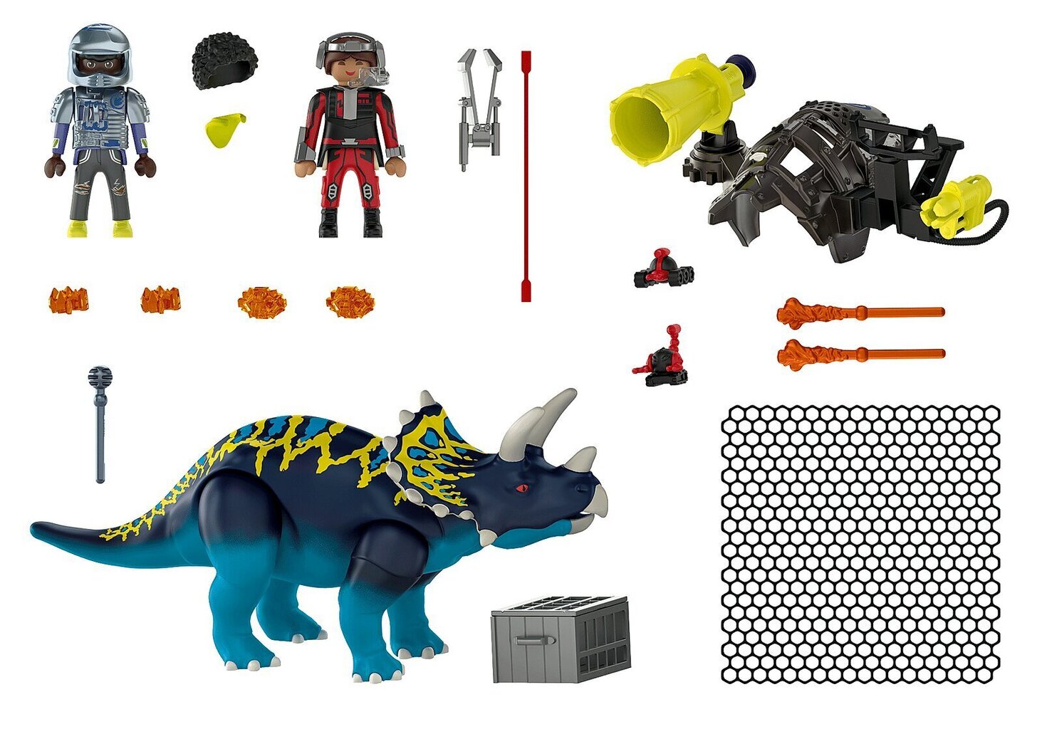 70627 PLAYMOBIL® Dino Rise, Triceratops: Battle for the Legendary Stones цена и информация | Klotsid ja konstruktorid | hansapost.ee