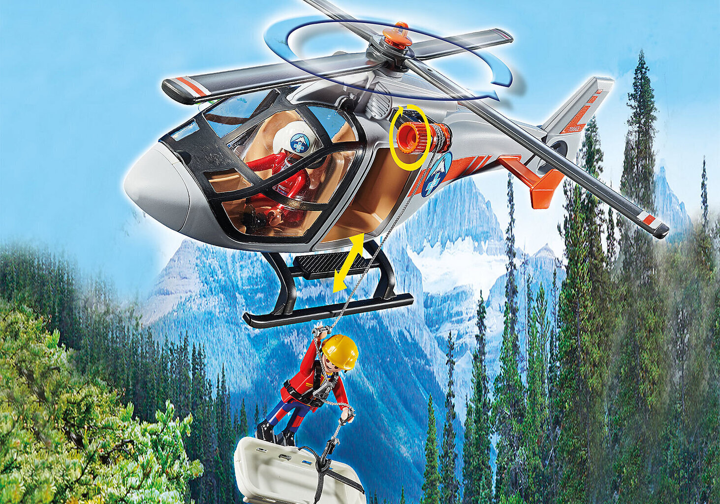 70663 PLAYMOBIL® Rescue Action Kanjonis ujujate päästmine цена и информация | Klotsid ja konstruktorid | hansapost.ee