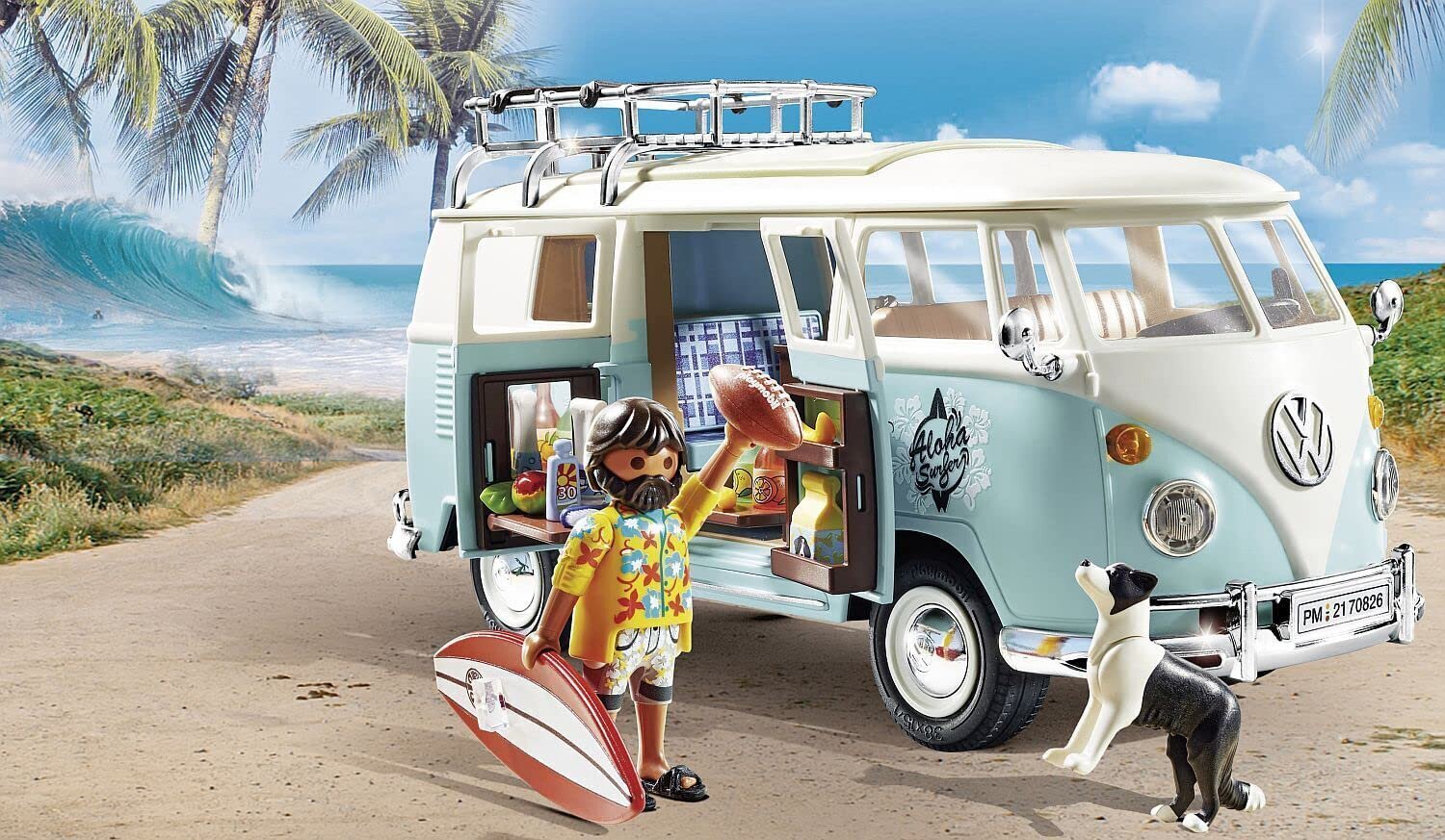 70826 PLAYMOBIL matkabuss Volkswagen T1 - eriväljaanne цена и информация | Klotsid ja konstruktorid | hansapost.ee