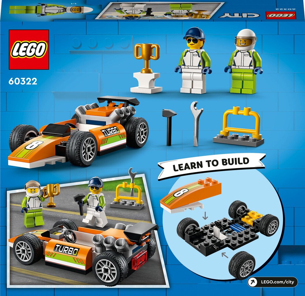 60322 LEGO® City Võidusõiduauto hind ja info | Klotsid ja konstruktorid | hansapost.ee