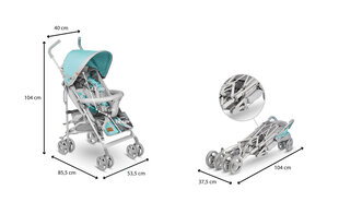 Спортивная коляска Lionelo Elia Tropical, Turquoise цена и информация | Коляски | hansapost.ee