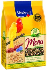 Kanaarilindude täissööt Vitakraft Premium Menu, 500 g hind ja info | Toit lindudele | hansapost.ee