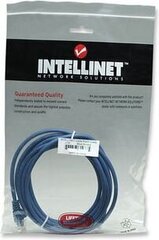 Сетевой кабель Intellinet Cat6 UTP, 1 м, синий, 100% медь цена и информация | Кабели и провода | hansapost.ee