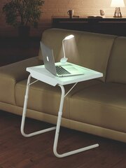 Sülearvutilaud koos LED-lambiga цена и информация | Компьютерные, письменные столы | hansapost.ee