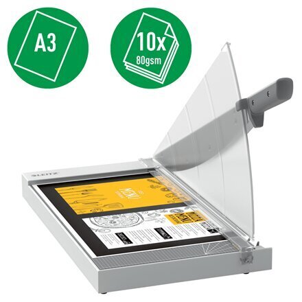 Giljotiin Leitz Precision Home Office Paper Cutter A3, 10 lehte цена и информация | Kirjatarvikud | hansapost.ee