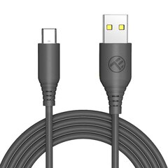 Tellur Silicone TLL155591, USB-A/USB-C, 1 м цена и информация | Кабели для телефонов | hansapost.ee