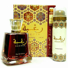 Komplekt Raghba Classic Edition By Lattafa naistele: parfüümvesi naistele, 100 ml + deodorant, 50 ml hind ja info | Parfüümid naistele | hansapost.ee