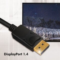 Кабель Techly DisplayPort 1.4 8K 2м черный, DP-DP M/M цена и информация | Кабели и провода | hansapost.ee