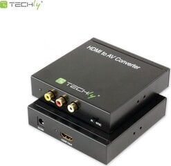 Адаптер-конвертер Techly HDMI на RCA Композитное видео + аудио L/R цена и информация | Адаптеры и USB-hub | hansapost.ee