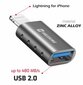 Swissten OTG Adapter Lightning to USB Connection hind ja info | USB adapterid ja jagajad | hansapost.ee