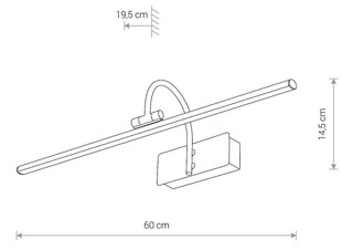 Seinavalgusti Nowodvorski GIOTTO LED M 8170 цена и информация | Настенные светильники | hansapost.ee