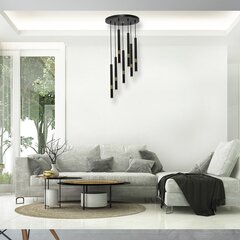 Rippvalgusti Milagro MONZA BLACK / GOLD 7xG9 8W price and information | Pendant lights | hansapost.ee