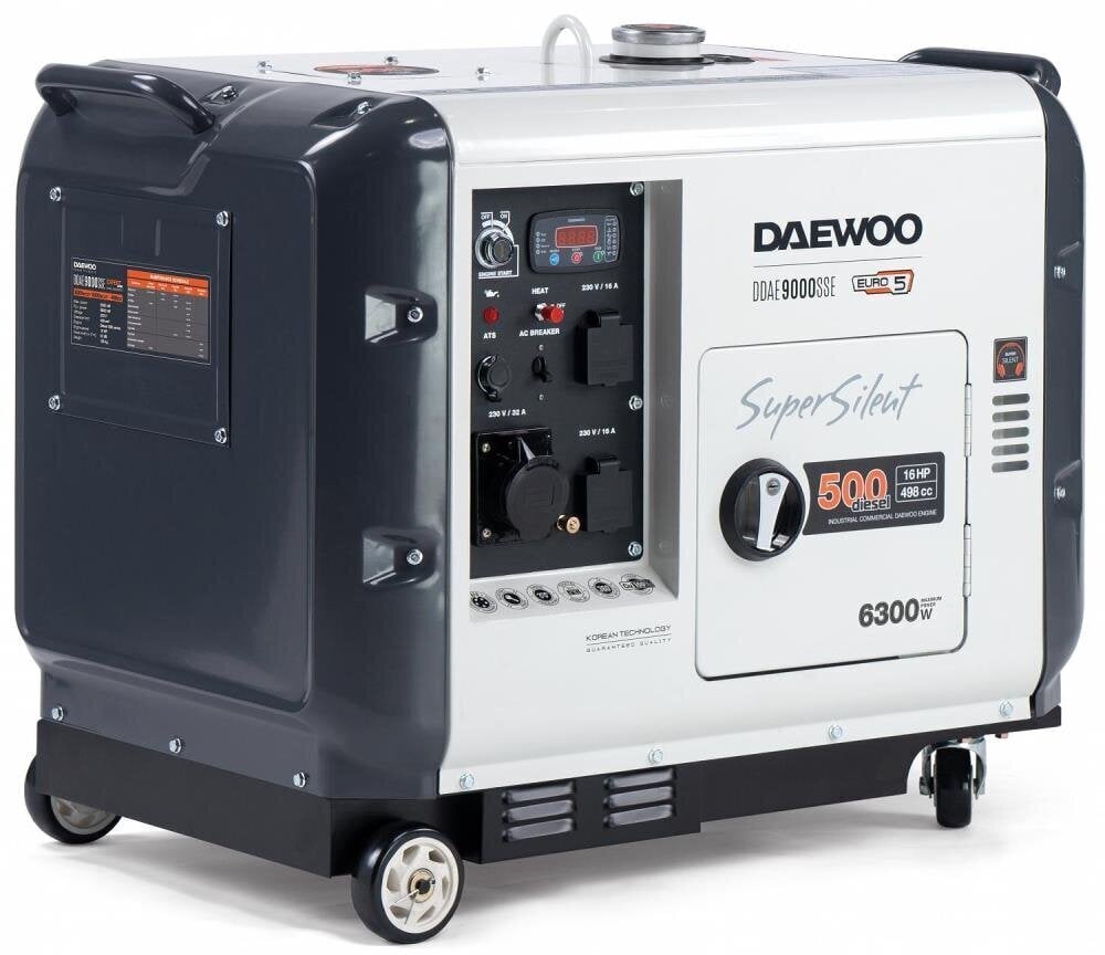 Generaator Daewoo DDAE9000SSE hind ja info | Elektrigeneraatorid | hansapost.ee