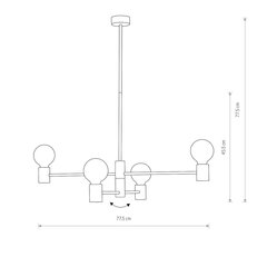 Rippvalgusti Nowodvorski RADIUS 7931 hind ja info | Rippvalgustid | hansapost.ee