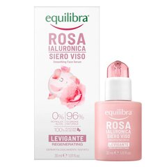 Розовая разглаживающая сыворотка с гиалуроновой кислотой Equilibra Rosa Regenerating Smoothing Face Serum, 30мл цена и информация | Сыворотки для лица, масла | hansapost.ee