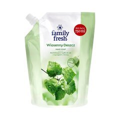 Värskendav käteseep kaseekstrakti lisandiga Family Fresh Spring Rain, 750ml цена и информация | Мыло | hansapost.ee