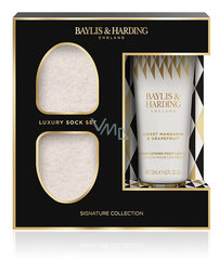 Набор для ухода за ступнями Baylis & Harding: лосьон для ног с ароматом мандарина и грейпфрута, 125 мл+особо мягкие носки, 1 пара цена и информация | Кремы, лосьоны для тела | hansapost.ee