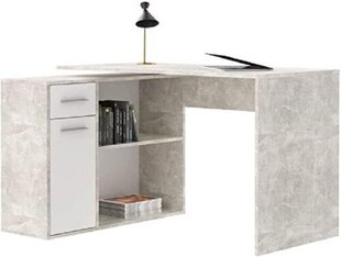 Угловой стол Solo, белый/серый цвет цена и информация | Компьютерные, письменные столы | hansapost.ee