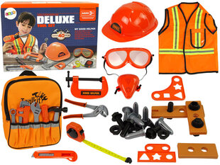 Набор строительных инструментов Lean Toys для мальчиков, оранжевый цена и информация | Игрушки для мальчиков | hansapost.ee
