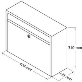 Postkast 910 PD Pruun hind ja info | Postkastid ja majanumbrid | hansapost.ee