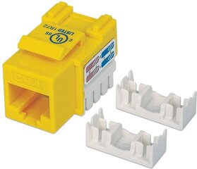 Модуль Keystone Intellinet RJ45 UTP Cat6 , желтый цена и информация | Кабели и провода | hansapost.ee