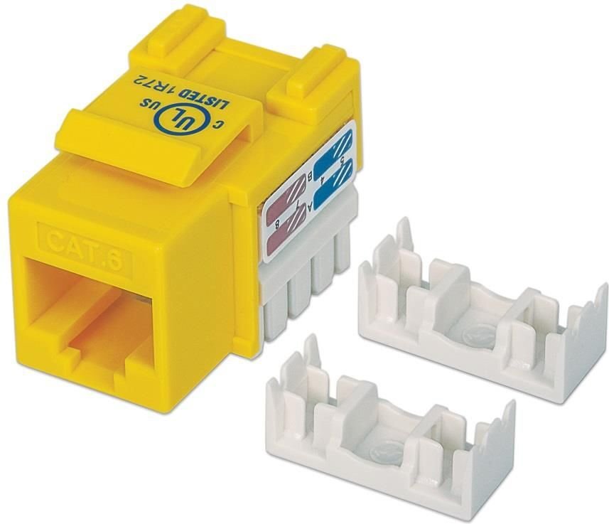 Moodul Keystone Intellinet RJ45 UTP Cat6, kollane hind ja info | Juhtmed ja kaablid | hansapost.ee