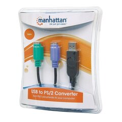 Manhattan, USB/PS2, 19.5 cm hind ja info | Juhtmed ja kaablid | hansapost.ee