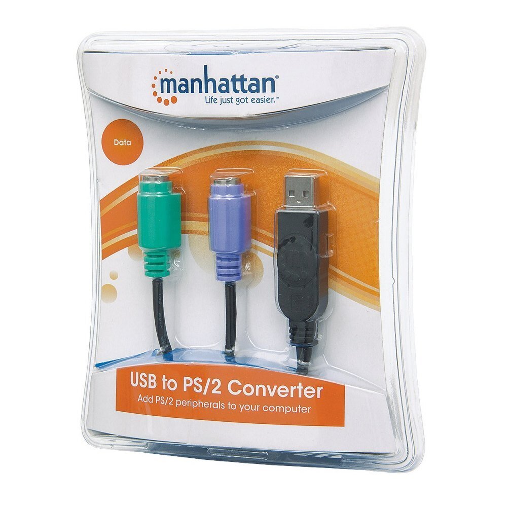 Manhattan, USB/PS2, 19.5 cm цена и информация | Juhtmed ja kaablid | hansapost.ee